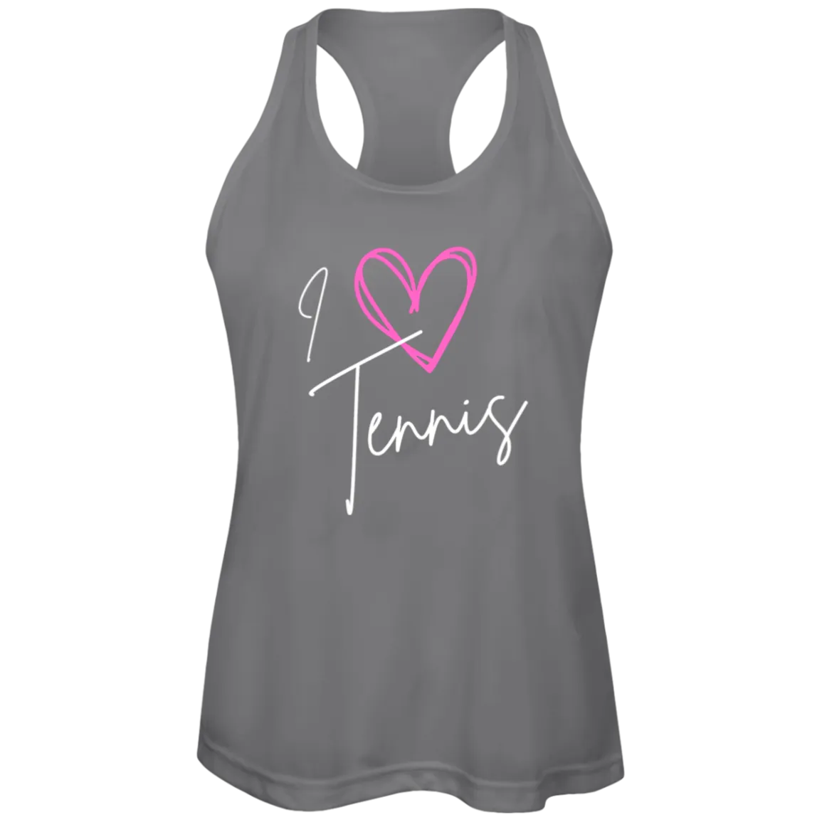 I Love Tennis Ladies Performance Tank