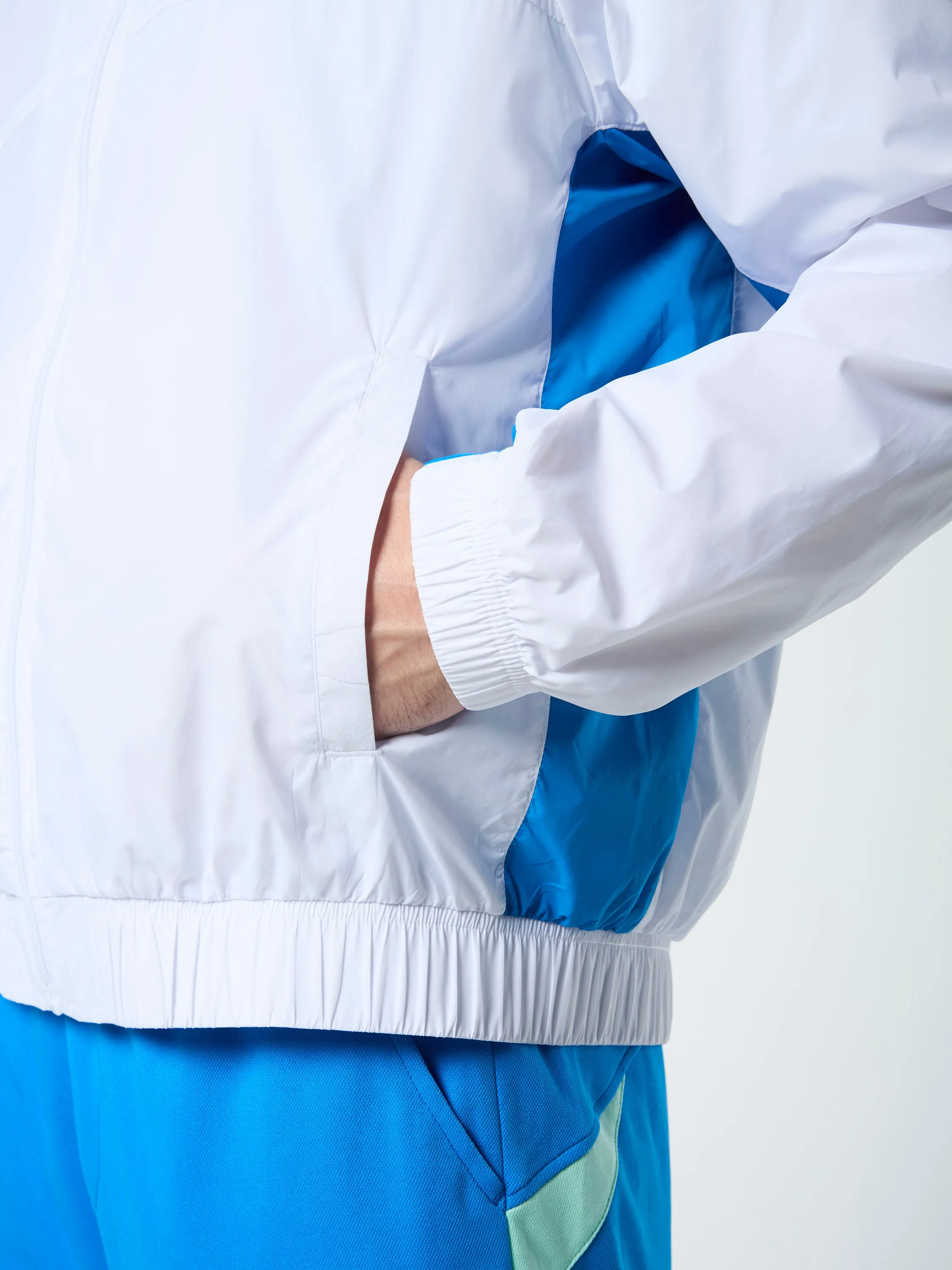 Luca Track Jacket- Brilliant White