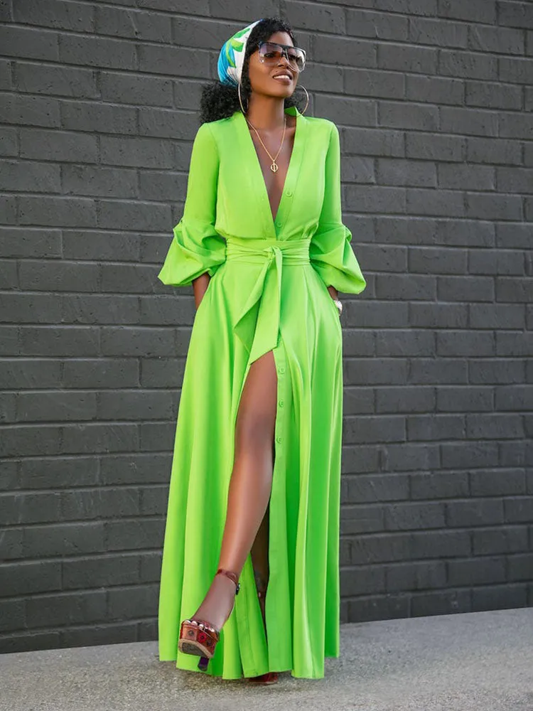 Slit Charming Turtleneck Tops