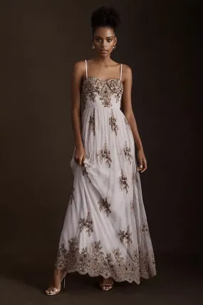 Stargazer Robina Hand-Embroidered Charming Empire-Waist Sweetheart Corset Gown
